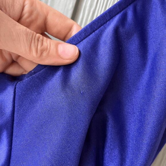 Maxine of Hollywood Vintage Purple One-Piece Swimsuit – Made in USA – Sz 12 - Picture 10 of 10